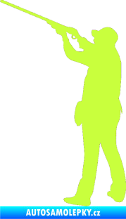 Samolepka Myslivec 001 levá limetová