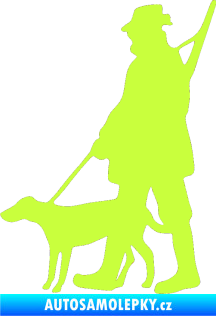 Samolepka Myslivec 002 levá limetová