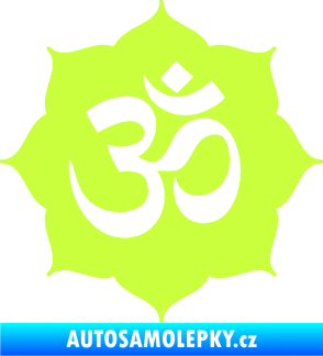 Samolepka Náboženský symbol Hinduismus Óm 002 limetová