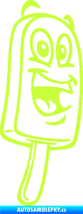 Samolepka Nanuk 001 pravá s obličejem limetová