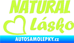Samolepka Natural Lásko limetová