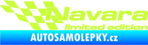 Samolepka Navara limited edition levá limetová