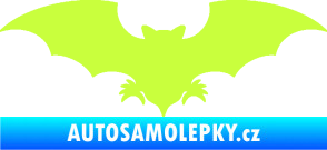 Samolepka Netopýr 007 limetová
