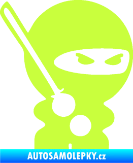 Samolepka Ninja baby 001 pravá limetová