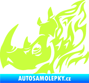 Samolepka Nosorožec 004 levá limetová