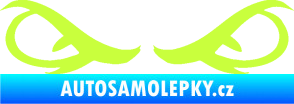 Samolepka Oči 001 limetová