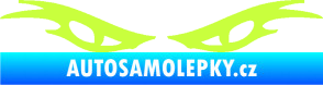Samolepka Oči 003  limetová