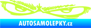 Samolepka Oči 005 levá limetová