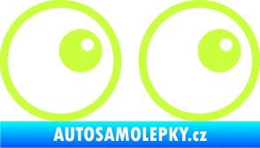 Samolepka Oči 006 pravá limetová