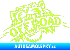 Samolepka Off Road 001  limetová