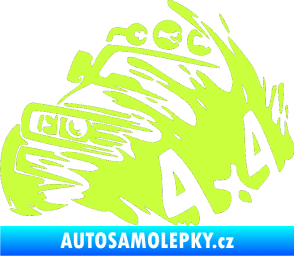 Samolepka Off Road 002 levá 4x4 limetová