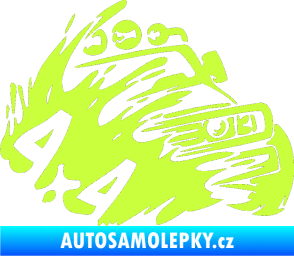 Samolepka Off Road 002 pravá 4x4 limetová