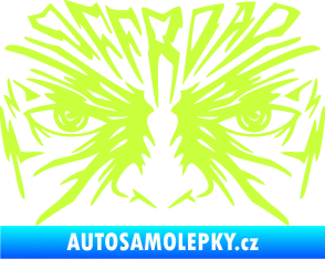 Samolepka Off Road 004 s obličejem limetová