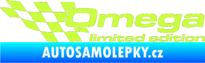 Samolepka Omega limited edition levá limetová