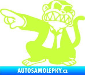 Samolepka Opičák JDM levá limetová