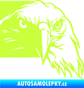 Samolepka Orel 010 pravá hlava limetová