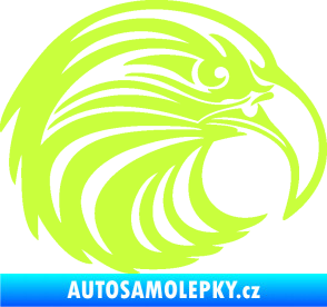 Samolepka Orel 012 pravá hlava limetová