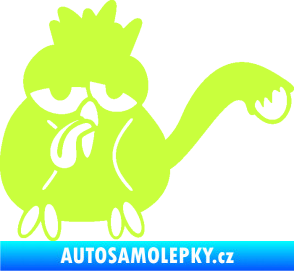 Samolepka Oškubaný ptáček levá limetová
