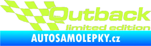 Samolepka Outback limited edition levá limetová