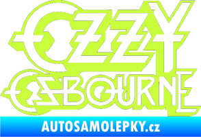 Samolepka Ozzy Osbourne 001 limetová