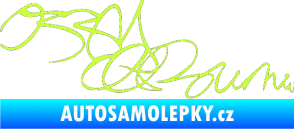 Samolepka Ozzy Osbourne 004 limetová