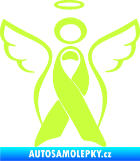 Samolepka Památeční andělíček memory limetová