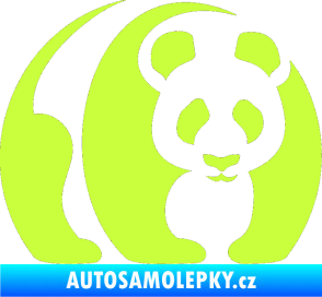 Samolepka Panda 001 pravá limetová
