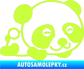 Samolepka Panda 003 pravá limetová