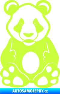 Samolepka Panda 006  limetová