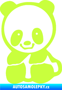 Samolepka Panda 009 levá baby limetová