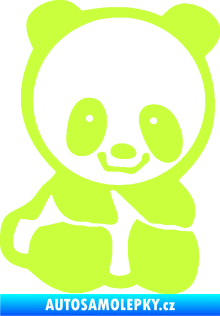Samolepka Panda 009 pravá baby limetová