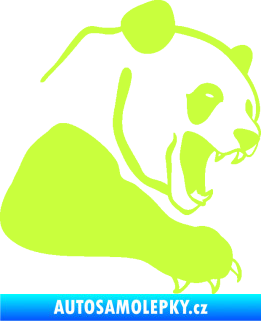 Samolepka Panda 010 pravá limetová