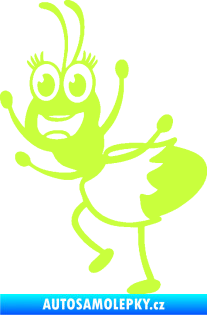 Samolepka Paní mravencová levá limetová