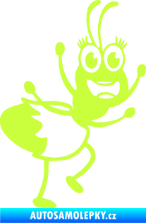 Samolepka Paní mravencová pravá limetová