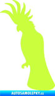 Samolepka Papoušek 003 levá limetová