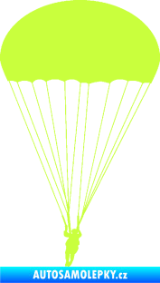 Samolepka Parašutista 002 limetová