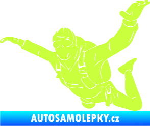 Samolepka Parašutista 004 levá limetová