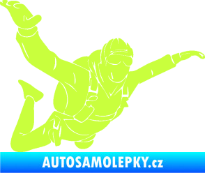 Samolepka Parašutista 004 pravá limetová