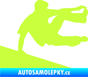 Samolepka Parkour 001 pravá limetová