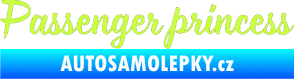 Samolepka Passenger Princess 001 nápis limetová