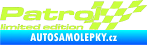 Samolepka Patrol limited edition pravá limetová