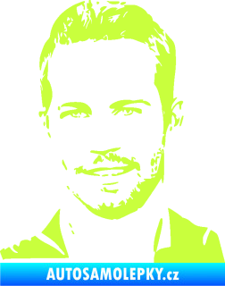 Samolepka Paul Walker 001 levá limetová