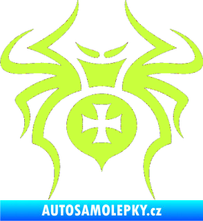Samolepka Pavouk 003 křižák limetová