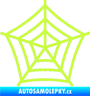 Samolepka Pavučina limetová
