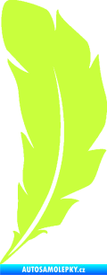 Samolepka Peříčko 003 levá limetová