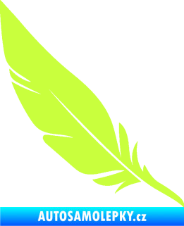 Samolepka Peříčko 004 levá limetová