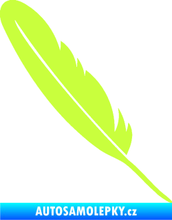 Samolepka Peříčko 005 levá limetová