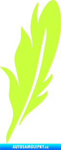 Samolepka Peříčko 006 pravá limetová