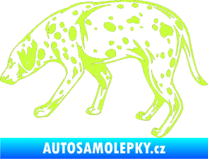 Samolepka Pes 001 levá Dalmatin limetová
