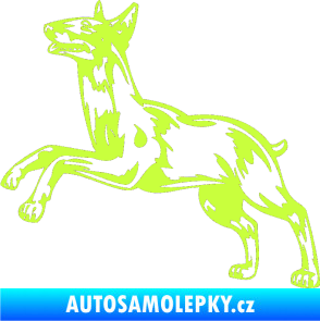 Samolepka Pes 015 levá Bulteriér limetová